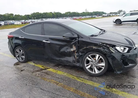 2014 Hyundai Elantra Limited из США, поврежденный, VIN KMHDH4AE9EU200513